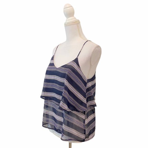 PRINTED THREADS Sheer Like Tank Top - Picture 3 of 6